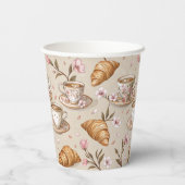 Kirschblüten-Kaffeebecher-Muster (9) Pappbecher (Rückseite)
