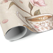 Kirschblüten-Kaffeebecher-Überzug-Muster (9) Geschenkpapier (Rolleneckpunkt)