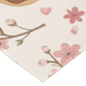 Kirschblüten-Kaffeekissen-Muster (3) Tischdecke (Schrägansicht)