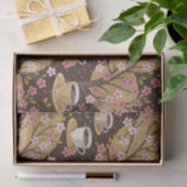 Kirschblüten-Kaffeekissen-Muster (8) Seidenpapier (Geschenk)