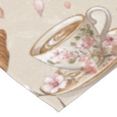 Kirschblüten-Kaffeekissen-Muster (9) Tischdecke (Schrägansicht)