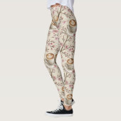 Kirschblüten-Kaffeekozy-Muster (6) Leggings (Links)