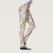 Kirschblüten-Kaffeekozy-Muster (6) Leggings (Rechts)