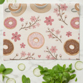 Kirschblüten-Kaffeewärmer-Muster (3) Geschirrtuch (Gefaltet)