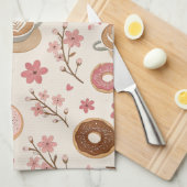 Kirschblüten-Kaffeewärmer-Muster (3) Geschirrtuch (Viertel Falte)