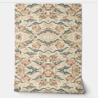 Kirschblüten, Kanji in Rosa, Blau und Golden Tapete