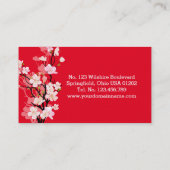 Kirschblüten Kirschblütes Kawaii Visitenkarte (Rückseite)