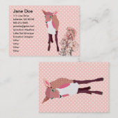 Kirschblüten-Kitz-Visitenkarten Visitenkarte (Vorne/Hinten)