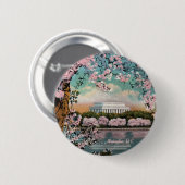 Kirschblüten-Knopf Button (Vorne & Hinten)