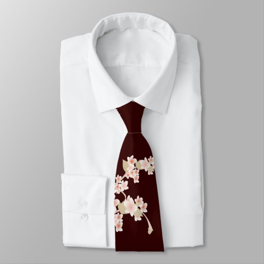 Kirschblüten-Krawatte Krawatte (Gebunden)