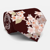 Kirschblüten-Krawatte Krawatte (Gerollt)
