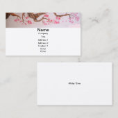 Kirschblüten-Kunst Visitenkarte (Vorne/Hinten)