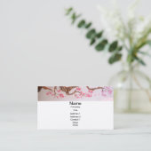 Kirschblüten-Kunst Visitenkarte (Stehend Vorderseite)