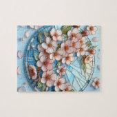Kirschblüten Kunstpuzzle Puzzle (Horizontal)