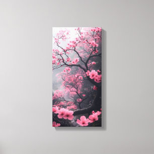 Kirschblüten-Leinwand-Wandkunst – Sakura-Baum Leinwanddruck