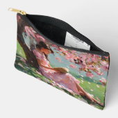 Kirschblüten-Lesemädchen-Tasche Zubehörtasche (Offen)