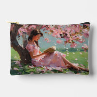 Kirschblüten-Lesemädchen-Tasche