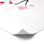 Kirschblüten-Malerei Poster (Ecke)