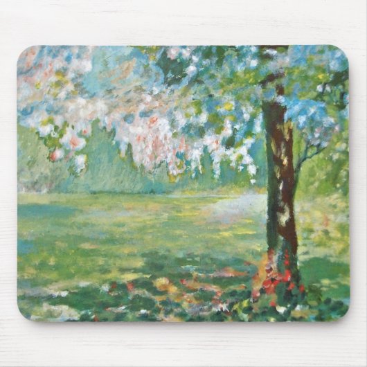 Kirschblüten-Mausunterlage Mousepad (Vorne)