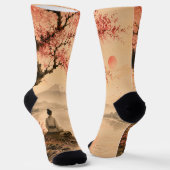 Kirschblüten-Meditation Socken (Gewinkelt)