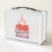 Kirschblüten-Metall-Lunchbox Metall Brotdose (Rückseite)