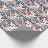 Kirschblüten mit Dewdrop Geschenkpapier (Ecke)