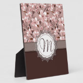 Kirschblüten mit Spitze-Monogramm Fotoplatte (Seite)