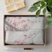 KIRSCHblüten MIT VOGEL Seidenpapier (Geschenk)