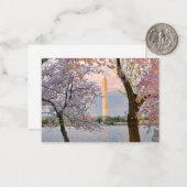 Kirschblüten Mitteilungskarte (Vorderseite/Rückseite Beispiel)