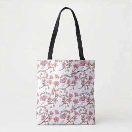 Kirschblüten-Momfulness Rosa Blumenmuster Tasche