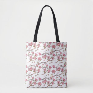 Kirschblüten-Momfulness Rosa Blumenmuster Tasche