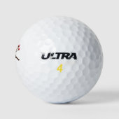 Kirschblüten-Monogramm-Kunst Golfball (Logo)