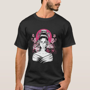 Kirschblüten Mount Fuji Ästhetik Japanische Saku T-Shirt