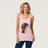 Kirschblüten-Muse-T-Shirt Tank Top (Vorderseite Vollansicht)