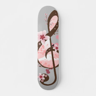Kirschblüten-Musik Skateboard