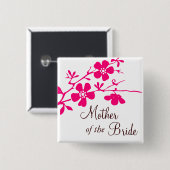 Kirschblüten Mutter des Bride Button (Vorne & Hinten)