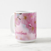 Kirschblüten-Muttertags-Tasse Kaffeetasse (Vorderseite Links)