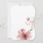 Kirschblüten-Nahaufnahme-Einladung Einladung (Rückseite)