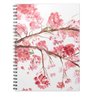 Kirschblüten Natur Sakura Floral Japanisch Notizblock