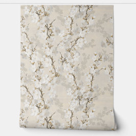 Kirschblüten neutral - beige tapete