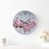 Kirschblüten-Niederlassung Große Wanduhr (Zuhause)