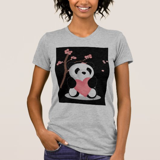 Kirschblüten-Panda T-Shirt (Vorderseite)