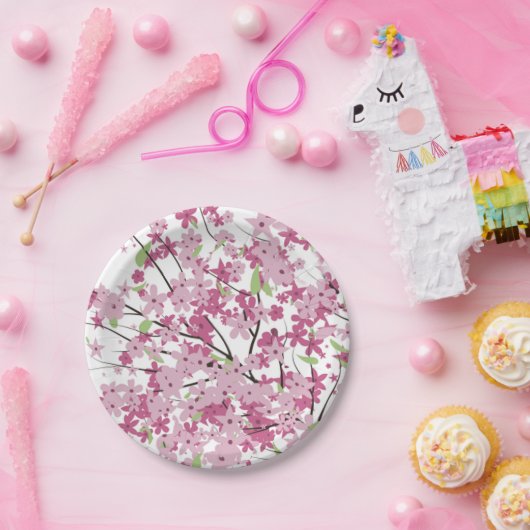 Kirschblüten-PapierTeller Pappteller (Party)