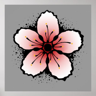 Kirschblüten-Plakat Poster