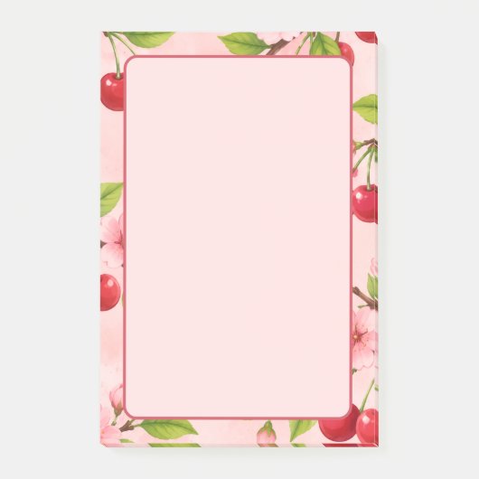 Kirschblüten-Post-it Post-it Klebezettel (Vorderseite)