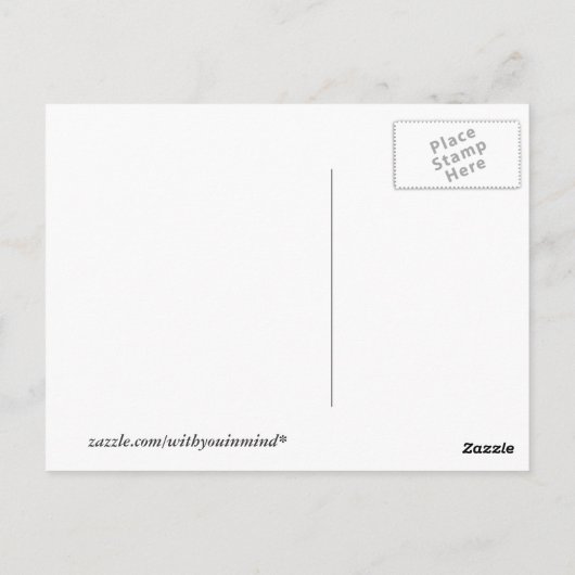 "Kirschblüten-" Postkarte (Rückseite)