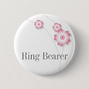 Kirschblüten-Ring-Träger-Knopf Button