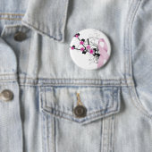 Kirschblüten-Rosa-Band Button (Beispiel)