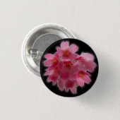 Kirschblüten-Rosa-Baum-Blume Button (Vorne & Hinten)