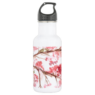 Kirschblüten rosa Blumen floral Sakura asiatisch Trinkflasche